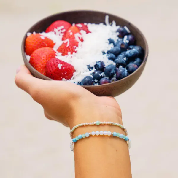 Intuition + Inner Peace  Healing Bracelet fra Lotus and Luna